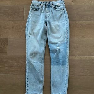 Abercrombie & Fitch Light Blue Distressed Jeans